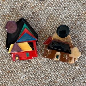 2 Vintage HOUSE pins by Lucinda
